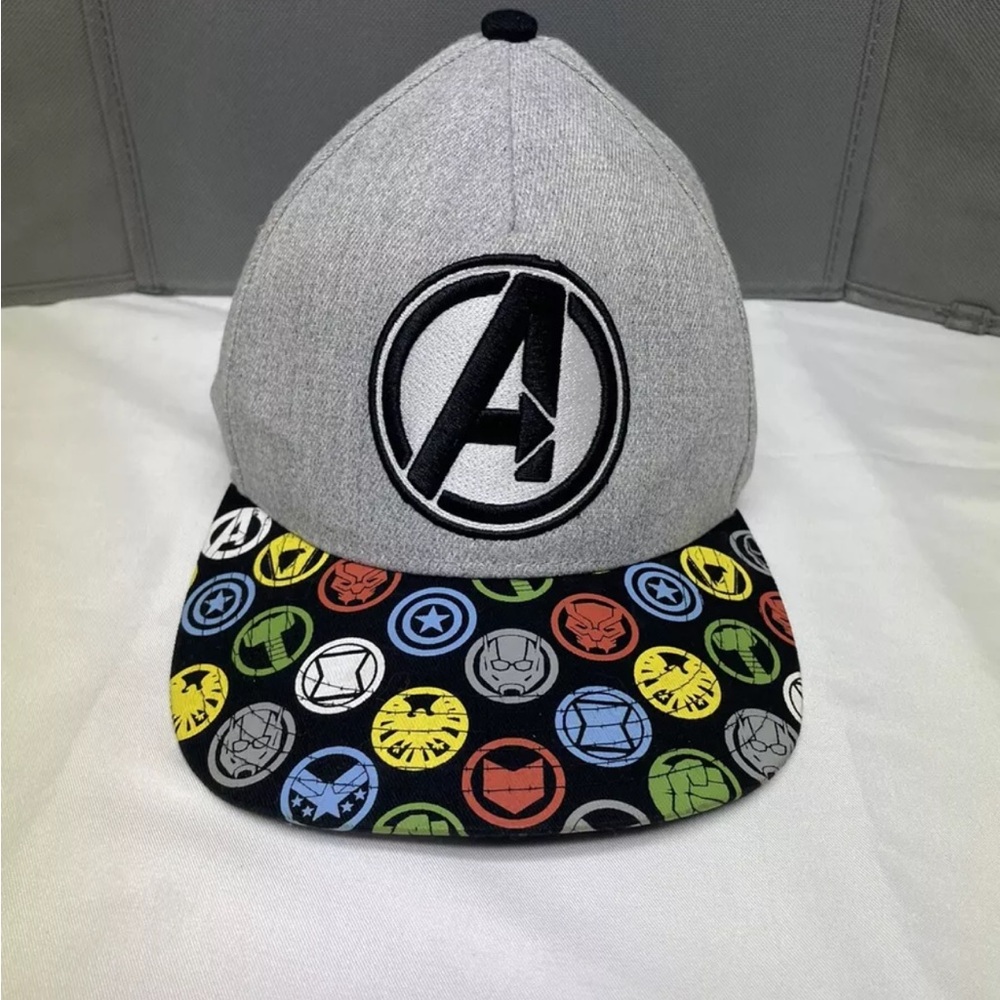 Marvel Avengers Gray Cap with Colorful Brim